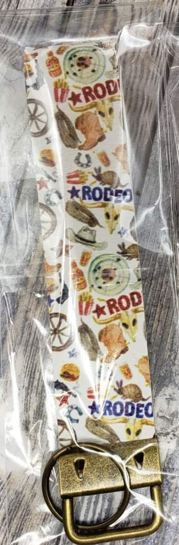 rodeo keychain fob