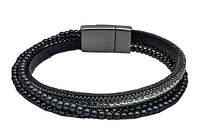 hematite wavy strands magnetic bracelet