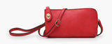 red kendall crossbody wallet