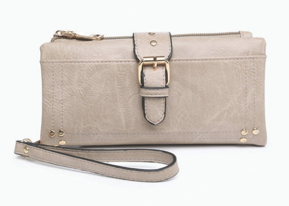Cadence Buckle Wallet & Clutch
- off white