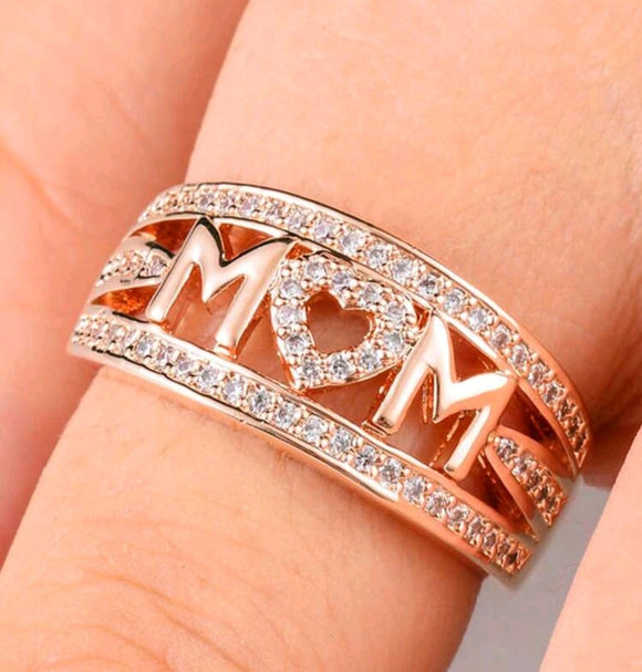 rose gold mom ring