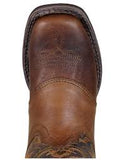 Smoky Mountain Western Boots Boys Luke Square Toe Brown Embossed 2481