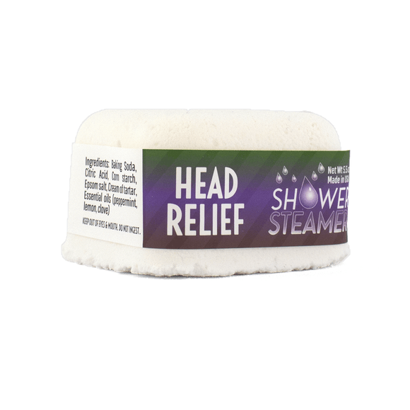 head relief shower steamer