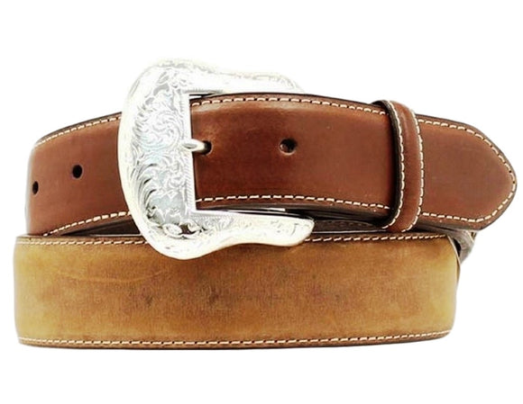 Nocona Western Belt Mens Leather Top Hand Laced Rich Earth N2475444