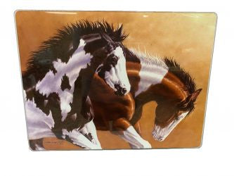 Running horse glass cutting board