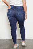 Clover High Rise Ankle Skinny Jeans - Plus. (Kc7310d-p)