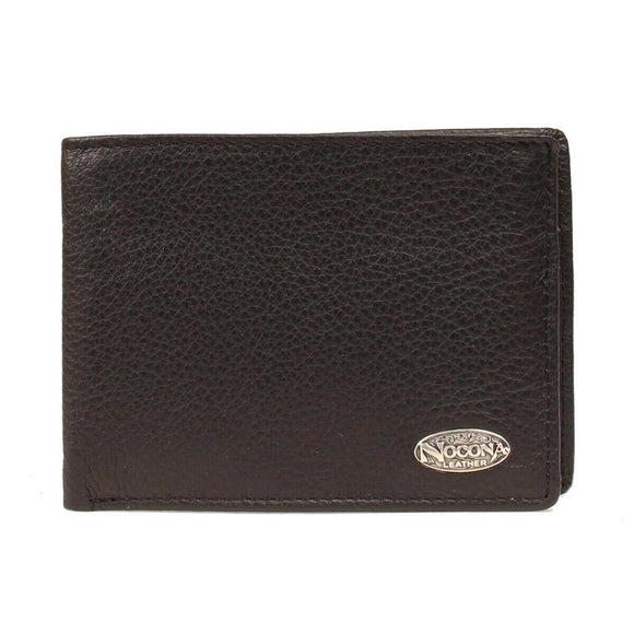 Nocona Removable Passcase Smooth Leather Wallet N5480601 Black