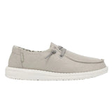 womens- Hey Dude Wendy Canvas Sparkling Pearl Grey Shoes 121413312