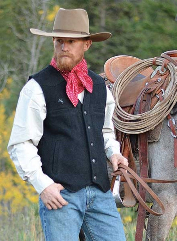 Men’s- Wyoming trader Wyoming wool vest black
