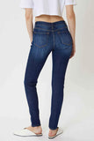 KanCan Jeans Clean Skinny Jeans for Women in Dark Wash kc7085loh