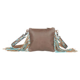 Electric embrace hand tooled bag