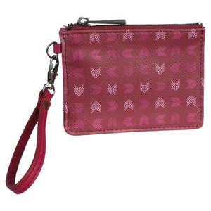 Catchfly Pink and Maroon Chevron Mini Wallet/Key 2035625