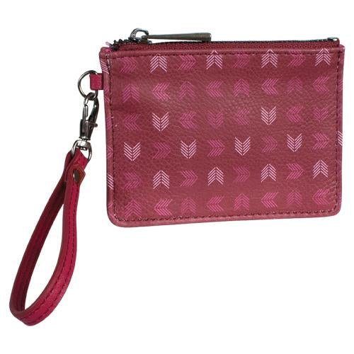 Catchfly Pink and Maroon Chevron Mini Wallet/Key 2035625