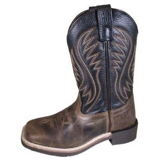 Smoky Mountain Western Boots Travis Leather Square Toe Brown 3091