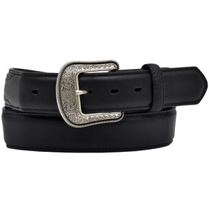 3D Belt D1010-38 1.50 in. Mens Waxy Leather Western Basic Belt, Black