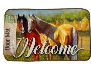 Horse welcome mat