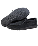 mens- Hey Dude Wally Sox Micro Total Black Shoe STYLE #150204942