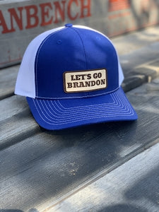 Let’s go Brandon blue and white hat
