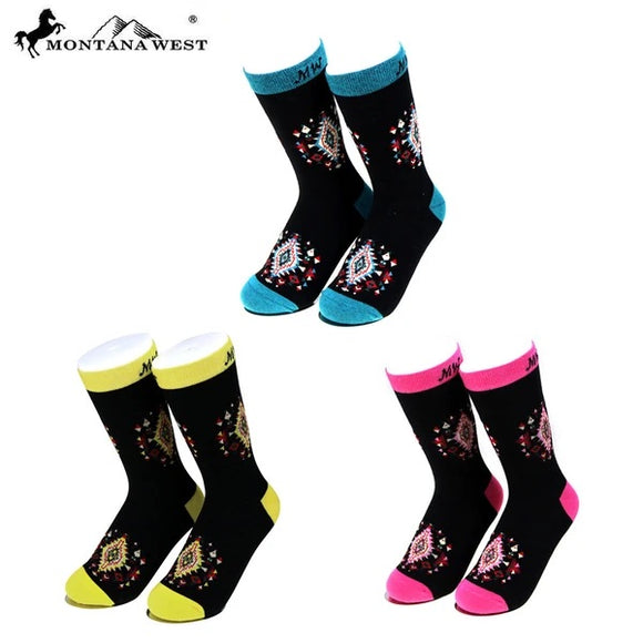 SK-006 Montana West Aztec Collection Sock Assorted Color