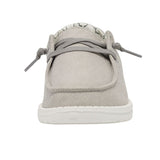womens- Hey Dude Wendy Canvas Sparkling Pearl Grey Shoes 121413312