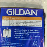 Gildan Boxer briefs Premium Cotton comfort plush waistband 5 pack Sz Small