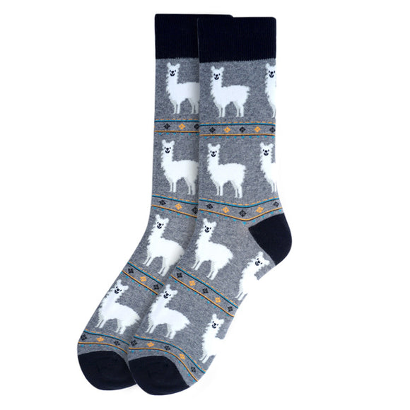 Men's Alpaca Fun Novelty Socks - NVS19407